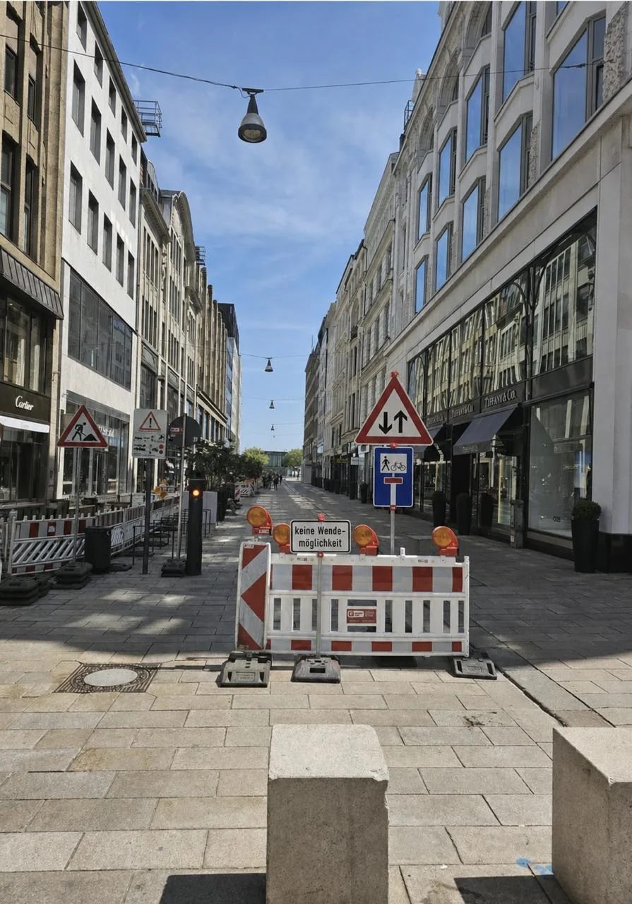 Halteverbotszone in der Hamburger Innenstadt
